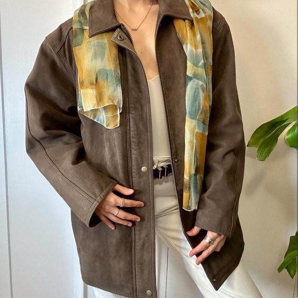 Men’s Vintage Genuine Leather Jacket 🤎 - Picture 6 of 8